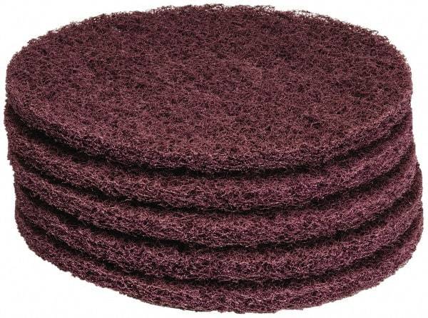 PRO-SOURCE - Stripping Pad - 13" Machine, Maroon Pad, Polyester - Exact Industrial Supply