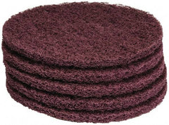 PRO-SOURCE - Stripping Pad - 13" Machine, Maroon Pad, Polyester - Exact Industrial Supply