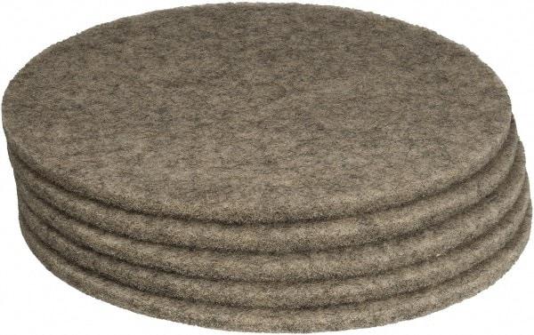 PRO-SOURCE - Polishing Pad - 27" Machine, Black Pad, Polyester - Exact Industrial Supply