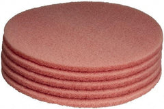 PRO-SOURCE - Polishing Pad - 27" Machine, Pink Pad, Polyester - Exact Industrial Supply