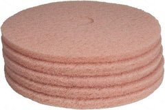 PRO-SOURCE - Polishing Pad - 20" Machine, Pink Pad, Polyester - Exact Industrial Supply