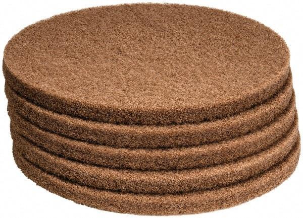 PRO-SOURCE - Polishing Pad - 17" Machine, Tan Pad, Polyester - Exact Industrial Supply