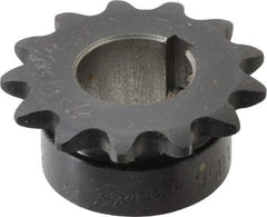 Browning - 13 Teeth, 3/8" Chain Pitch, Chain Size 35, Finished Bore Sprocket - 3/4" Bore Diam, 1.567" Pitch Diam, 1-3/4" Outside Diam - Exact Industrial Supply