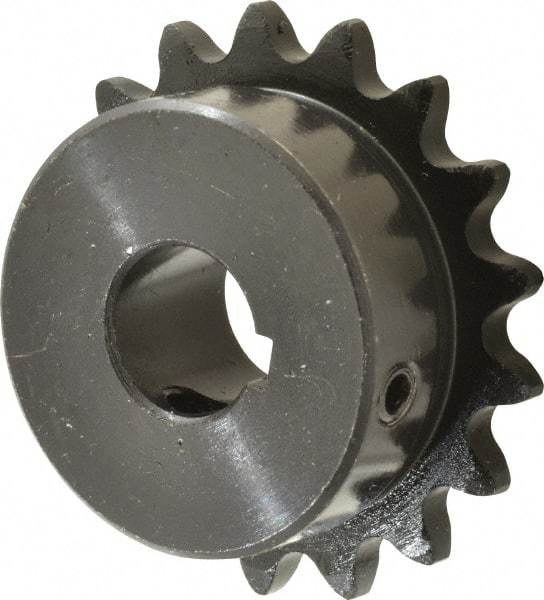 Browning - 17 Teeth, 3/8" Chain Pitch, Chain Size 35, Finished Bore Sprocket - 5/8" Bore Diam, 2.041" Pitch Diam, 2.23" Outside Diam - Exact Industrial Supply