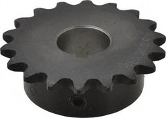 Browning - 18 Teeth, 3/8" Chain Pitch, Chain Size 35, Finished Bore Sprocket - 3/4" Bore Diam, 2.16" Pitch Diam, 2.35" Outside Diam - Exact Industrial Supply
