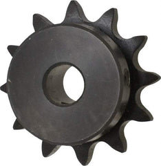 Browning - 12 Teeth, 1/2" Chain Pitch, Chain Size 40, Finished Bore Sprocket - 1/2" Bore Diam, 1.775" Pitch Diam, 2.17" Outside Diam - Exact Industrial Supply