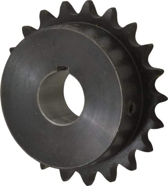 Browning - 21 Teeth, 1/2" Chain Pitch, Chain Size 40, Finished Bore Sprocket - 1" Bore Diam, 3.355" Pitch Diam, 3.62" Outside Diam - Exact Industrial Supply