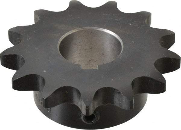 Browning - 13 Teeth, 5/8" Chain Pitch, Chain Size 50, Finished Bore Sprocket - 1" Bore Diam, 2.612" Pitch Diam, 2.91" Outside Diam - Exact Industrial Supply