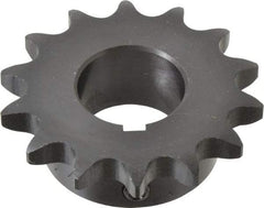 Browning - 14 Teeth, 5/8" Chain Pitch, Chain Size 50, Finished Bore Sprocket - 1-1/4" Bore Diam, 2.809" Pitch Diam, 3.11" Outside Diam - Exact Industrial Supply
