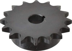 Browning - 16 Teeth, 5/8" Chain Pitch, Chain Size 50, Finished Bore Sprocket - 3/4" Bore Diam, 3.204" Pitch Diam, 3.52" Outside Diam - Exact Industrial Supply