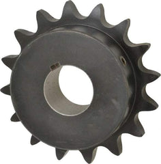 Browning - 16 Teeth, 3/4" Chain Pitch, Chain Size 60, Finished Bore Sprocket - 1-1/4" Bore Diam, 3-27/32" Pitch Diam, 4.22" Outside Diam - Exact Industrial Supply