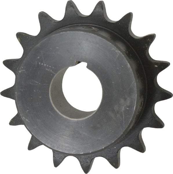 Browning - 17 Teeth, 1/2" Chain Pitch, Chain Size 40, Finished Bore Sprocket - 7/8" Bore Diam, 2.721" Pitch Diam, 2.96" Outside Diam - Exact Industrial Supply