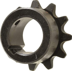 Browning - 11 Teeth, 3/8" Chain Pitch, Chain Size 35, Finished Bore Sprocket - 3/4" Bore Diam, 1.331" Pitch Diam, 1-1/2" Outside Diam - Exact Industrial Supply