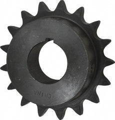 Browning - 17 Teeth, 5/8" Chain Pitch, Chain Size 50, Finished Bore Sprocket - 1-1/4" Bore Diam, 3.401" Pitch Diam, 3.72" Outside Diam - Exact Industrial Supply