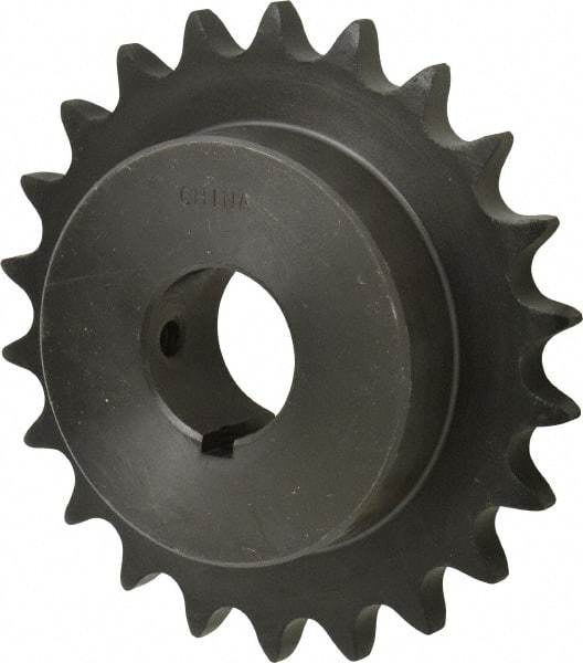 Browning - 22 Teeth, 5/8" Chain Pitch, Chain Size 50, Finished Bore Sprocket - 1-3/16" Bore Diam, 4.392" Pitch Diam, 4.72" Outside Diam - Exact Industrial Supply