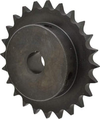 Browning - 24 Teeth, 5/8" Chain Pitch, Chain Size 50, Finished Bore Sprocket - 7/8" Bore Diam, 4.788" Pitch Diam, 5.12" Outside Diam - Exact Industrial Supply