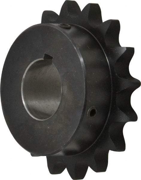 Browning - 16 Teeth, 3/4" Chain Pitch, Chain Size 60, Finished Bore Sprocket - 1-3/8" Bore Diam, 3-27/32" Pitch Diam, 4.22" Outside Diam - Exact Industrial Supply
