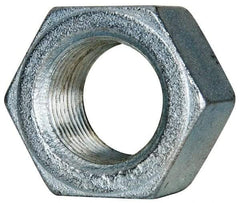 Value Collection - 1-1/8 - 12 UN Steel Right Hand Hex Nut - 1-11/16" Across Flats, 31/32" High, Zinc-Plated Finish - Exact Industrial Supply