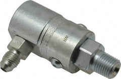 Parker - 1/4 NPTF to SAE(JIC) Steel Hydraulic Hose Male NPT to Male JIC Fitting - 5,000 psi - Exact Industrial Supply