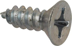 Value Collection - #12 Flat Head Phillips Sheet Metal Screw - Steel, 5/8" OAL, AISI 1016, ASME B18.6.3, ASME B18.6.4 & SAE J933, Grade 1016-1024 - Exact Industrial Supply