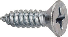 Value Collection - #14 Flat Head Phillips Sheet Metal Screw - Steel, 7/8" OAL, AISI 1016, ASME B18.6.3, ASME B18.6.4 & SAE J933, Grade 1016-1024 - Exact Industrial Supply