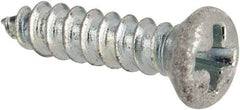 Value Collection - #4 Oval Head Phillips Sheet Metal Screw - Steel, 1/2" OAL, AISI 1016, ANSI/ASME B18.6.4, ASME B18.6.3 & SAE J933, Grade 1016-1024 - Exact Industrial Supply