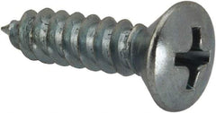 Value Collection - #10 Oval Head Phillips Sheet Metal Screw - Steel, 3/4" OAL, AISI 1016, ANSI/ASME B18.6.4, ASME B18.6.3 & SAE J933, Grade 1016-1024 - Exact Industrial Supply
