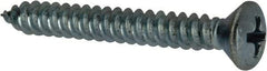 Value Collection - #10 Oval Head Phillips Sheet Metal Screw - Steel, 1-1/2" OAL, AISI 1016, ANSI/ASME B18.6.4, ASME B18.6.3 & SAE J933, Grade 1016-1024 - Exact Industrial Supply