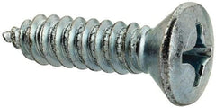 Value Collection - #14 Oval Head Phillips Sheet Metal Screw - Steel, 1" OAL, AISI 1016, ANSI/ASME B18.6.4, ASME B18.6.3 & SAE J933, Grade 1016-1024 - Exact Industrial Supply