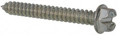 Value Collection - #12 Hex Washer Head Slotted Sheet Metal Screw - Steel, 1-3/4" Length Under Head, AISI 1016, ASME B18.6.3, ASME B18.6.4 & SAE J933, Grade 1016-1024 - Exact Industrial Supply