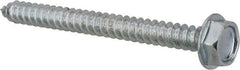 Value Collection - #10 Hex Washer Head Sheet Metal Screw - Steel, 2" Length Under Head, AISI 1016, ASME B18.6.3, ASME B18.6.4 & SAE J933, Grade 1016-1024 - Exact Industrial Supply
