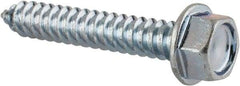 Value Collection - #14 Hex Washer Head Sheet Metal Screw - Steel, 1-1/2" Length Under Head, AISI 1016, ASME B18.6.3, ASME B18.6.4 & SAE J933, Grade 1016-1024 - Exact Industrial Supply
