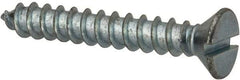 Value Collection - #12 Flat Head Slotted Sheet Metal Screw - Steel, 1-1/2" OAL, AISI 1016, ASME B18.6.3, ASME B18.6.4 & SAE J933, Grade 1016-1024 - Exact Industrial Supply