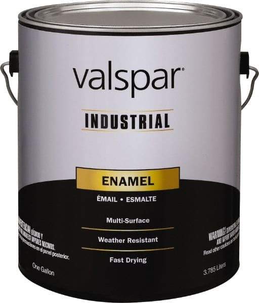 Valspar - 1 Gal Black Gloss Finish Enamel Paint - Interior/Exterior, 400 gL VOC Compliance - Exact Industrial Supply