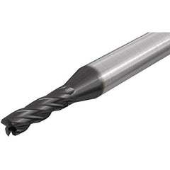 Iscar - 22mm, 38mm LOC, 20mm Shank Diam, 105mm OAL, 4 Flute, Solid Carbide Square End Mill - Single End, TiAlN Finish, Spiral Flute, 30° Helix, Right Hand Cut, Right Hand Flute - Exact Industrial Supply