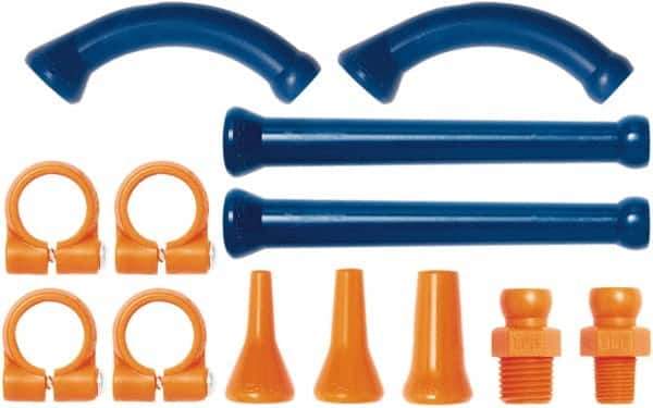 Loc-Line - 1/4" Hose Inside Diam, Coolant Hose Extension Element Kit - For Use with Loc-Line Modular Hose System - Exact Industrial Supply