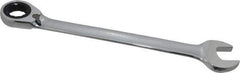 Paramount - 1-1/8" 12 Point Offset Combination Wrench - 15° Offset Angle, 15-1/2" OAL, Chrome Vanadium Steel, Polished Finish - Exact Industrial Supply