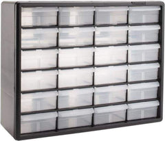 Akro-Mils - 24 Drawer, Small Parts Cabinet - 6-3/8" Deep x 20" Wide x 15-13/16" High - Exact Industrial Supply