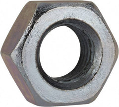 Value Collection - M10x1.25 Metric Fine Steel Right Hand Hex Nut - 17mm Across Flats, 8mm High, Zinc-Plated Finish - Exact Industrial Supply