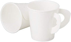 Ability One - 6 oz Paper Hot Cup with Handle - White - Exact Industrial Supply