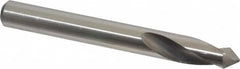 Precision Twist Drill - 3/8" Body Diam, 90°, 3-1/8" OAL, High Speed Steel Spotting Drill - Exact Industrial Supply