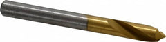Precision Twist Drill - 1/4" Body Diam, 90°, 2-1/2" OAL, High Speed Steel Spotting Drill - Exact Industrial Supply