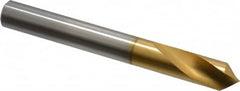 Precision Twist Drill - 3/8" Body Diam, 90°, 3-1/8" OAL, High Speed Steel Spotting Drill - Exact Industrial Supply