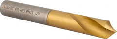 Precision Twist Drill - 1/2" Body Diam, 90°, 3-3/4" OAL, High Speed Steel Spotting Drill - Exact Industrial Supply