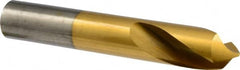 Precision Twist Drill - 1" Body Diam, 90°, 6" OAL, High Speed Steel Spotting Drill - Exact Industrial Supply