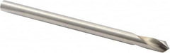Precision Twist Drill - 1/4" Body Diam, 90°, 4" OAL, High Speed Steel Spotting Drill - Exact Industrial Supply
