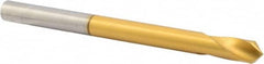 Precision Twist Drill - 3/8" Body Diam, 120°, 5" OAL, High Speed Steel Spotting Drill - Exact Industrial Supply