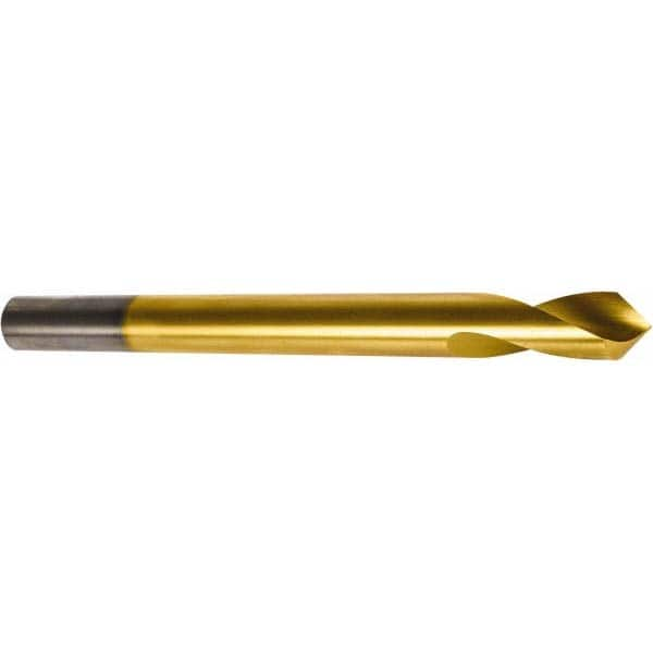 Precision Twist Drill - 5/8" Body Diam, 90°, 7" OAL, High Speed Steel Spotting Drill - Exact Industrial Supply