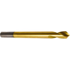 Precision Twist Drill - 1/2" Body Diam, 120°, 6" OAL, High Speed Steel Spotting Drill - Exact Industrial Supply