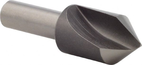 Precision Twist Drill - 5/8" Head Diam, 3/8" Shank Diam, 1 Flute 82° High Speed Steel Countersink - Exact Industrial Supply